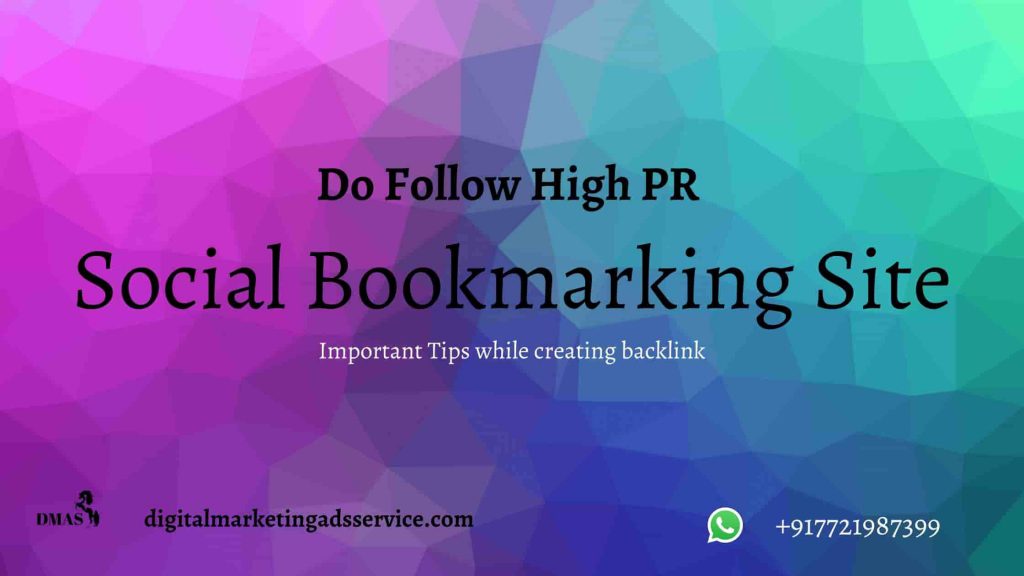 Social Bookmarking Site Do Follow High Pr Dmas