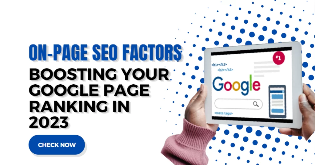 On page seo factors